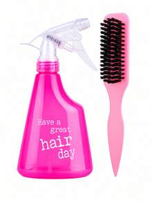 Hair Styling Tool Set, Includes Spray Bottle And Tail Comb, Practical Hair Accessories, Suitable For Detangling, Smoothing, Sectioning And Creating Daily Hairstyles, Lightweight And Portable, Suitable For Women's Home, Salon And Travel Use - Multicolor - View 11
