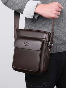 Tas Bahu Kulit Lembut Pria, Tas Selempang, Tas Kerja Horizontal, Ransel Kasual Bisnis, Tas Ponsel, - MultiWarna - View 2
