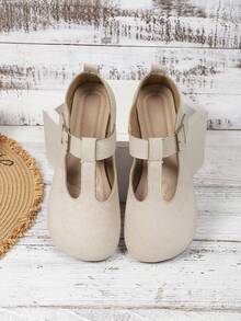 Women's Flat Lace Mesh Hollow Out Summer New Style Shoes - Beige - View 2