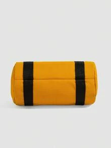 1 buah Tas Tangan Kasual Kanvas Colorblock untuk Anak Laki-laki dan Perempuan dengan Penutup Resleting, Tas Selempang, Cocok untuk Semua Musim dan Penggunaan Sehari-hari - A - View 5