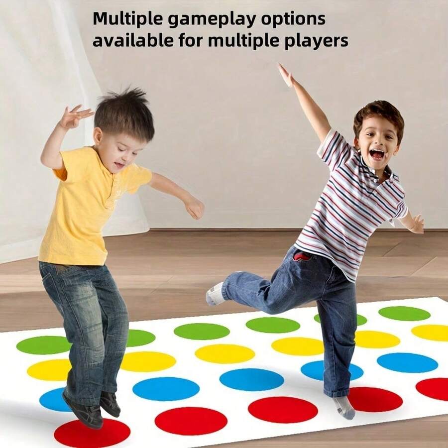 Interactive Dance & Body Motion Action Mat - Group Party Game For Kids With Balance Challenges And Finger Coordination Fun(Some Parts Are Randomly Colored) - Multicolor - View 1