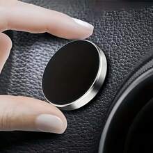 1/2pcs Round Magnetic Phone Holder, Strong Magnetic Suction Firmly Holds Phone, Compatible With Most Phone Models, Easy Installation Without Complex Tools, Flexible Placement In Car, Stable On Bumpy Roads, Perfect For Navigation And Watching Videos, Great Car Accessory - Round Magnetic Mount - View 8
