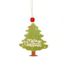 1pc New Christmas Wooden Hanging Ornament, Christmas Tree Wooden Craft Pendant, Christmas DIY Decorative Hanging Tag Small Gift - one-size - View 4