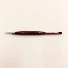 Ual‑Ended Nail Art Painting Dotting Pen Amber Texture Handle Manicure Creation Tool - Chocolate Brown - View 3
