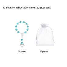 4/12/24/30/40/120pcs/Set Mini Rose Prayer Beads Angel First Communion Baptism Party Favors, Suitable For Various Party Gifts - Multicolor - View 16
