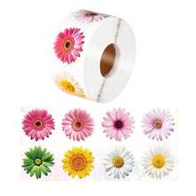 500pcs Alien Daisy Doodle Roll Stickers 1 Inch Asymmetrical Pattern Floral Seal Labels, Suitable For Envelopes, Magazines, Phone Cases, Water Bottles, Computers, Helmets, Manuals, Scrapbooks, Etc. Decorative, Holiday Party Gifts, Packaging - one-size - View 12