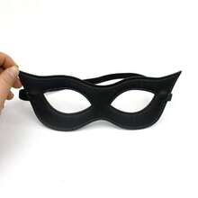Halloween Leather Eye Mask & Long Ghost Claw Hands Set, Dark Vintage Half Face Mask For Bar, Costume Party, Cosplay Props - Black - View 5