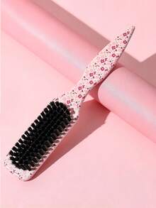 1pc Unisex Hair Comb/Beard Brush, Fragrance-Free Professional Hairdressing Comb, Gradient Color Comb And Hair Clipper Cleaning Brush, Smooth Grooming Tool, Suitable For Thick/Fine Hair, Suitable For Bathroom Use, Scalp Massage, Travel And Daily Life - Multicolor - View 5