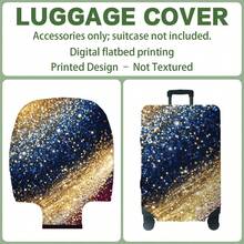 1PC, Flat Print Design, Luggage Cover (Only Luggage Cover, Not Including Luggage), Suitable For 20 To 30 Inch Luggage, Made Of Thickened High-Quality Fabric, Essential Accessory For Your Travel And Checked Luggage. - Multicolor - View 12