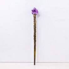 1PC Natural Raw Amethyst Magic Scepter, Fairy Lucky Crystal Wand, Spiritual Gem Stick, Witch Magic Wand, Creative Home Tabletop Decoration Gift For - Magic Wand - View 11