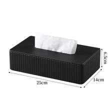 PU Leather Tissue Box Cover, Magnetic Closure, Modern Rectangular Tissue Box Storage Holder, Suitable For Bathroom Vanity, Bedside Table, Bedroom Desk And More - Multicolor - View 7
