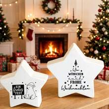 4pcs/Set German Christmas Quote Theme Patten UV Transfer Stickers - For DIY Crafts, Mugs, Laptops & Water Bottles, Self-Adhesive Plastic Decals, DIY Mug Decoration, Laptop Decals, Holiday Decorations, Festive Designs, Highquality Prints - Multicolor - View 5