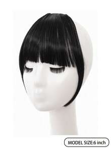Fall & Autumn Thickened Clip In Air Bangs With Temple Pieces, Women Fluffy Fringe Hairpiece For Hairstyle Makeover, Multiple Colors Available - Multicolor - View 4