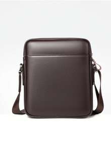 Tas Bahu Kulit Lembut Pria, Tas Selempang, Tas Kerja Horizontal, Ransel Kasual Bisnis, Tas Ponsel, - MultiWarna - View 5