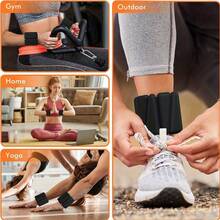 Adjustable Wrist & Ankle Weights, Silicone Exercise Weights, Suitable For Yoga, Running, Pilates, Unisex, Sweat-Resistant, Portable - Multicolor - View 4