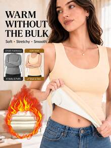 Áo vest giữ nhiệt sát nách dày dặn cho nữ, lót nỉ, giữ ấm mùa đông (Giáng Sinh) - Nhiều màu - Xem 6