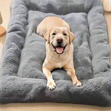 Thickened Pet Bed Pad - Warm Winter Cat Bed And Soft Pet Sleeping Mat; Thickened Dog Kennel Pad Suitable For Medium And Large Dogs; Dog Crate Mat - Grey - View 8