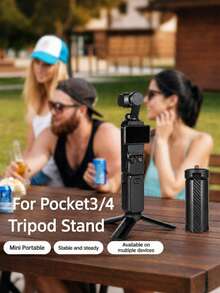 1 chân máy mini cho camera, đầu bi xoay 360°, gậy selfie kéo dài & tay cầm cầm tay, giá đỡ để bàn gấp gọn, giao diện vít 1/4" phổ biến, chân máy vlog di động, phù hợp cho máy ảnh mirrorless, camera hành trình, đèn ring light, webcam & livestream - Xem 2