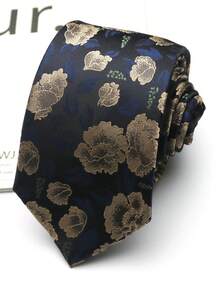 1pc Floral Hand-Painted Tie For Men And Women, Suitable For Casual Street, Daily, Party, Gift, Business - Multicolor - View 17