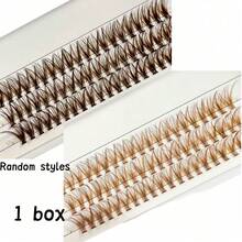 False Eyelashes 8-14MM Thin Natural Style Short Cluster Lash Extensions C Curl Root Daily Wear Natural Enhancement Easy To Apply - C - View 8