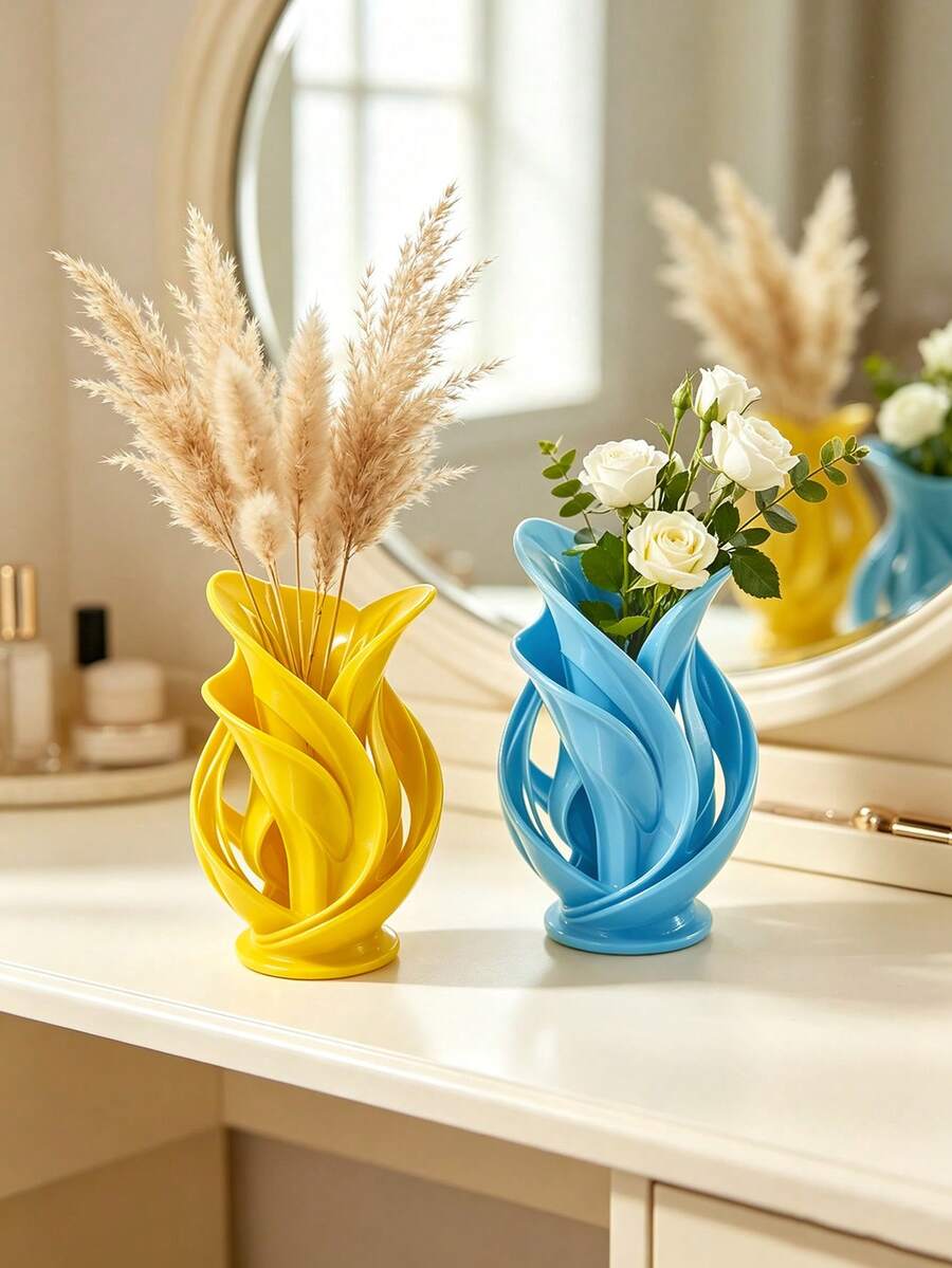 Vas Asimetris Berongga, Vas Plastik Aneka Warna, Vas Anti Pecah, Desain Serbaguna Cocok untuk Berbagai Gaya, Cocok untuk Ruang Tamu, Meja Makan, Kantor, Meja Kopi, Meja Kerja, dan Dekorasi Rumah. Cocok untuk: Ulang Tahun, Pernikahan, Natal, Tahun Baru