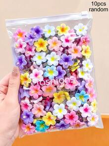 20/10入可愛多色花朵髮夾，甜美可愛女孩與女性髮飾，適合約會、婚禮與日常配戴 - 彩色 - 查看 14