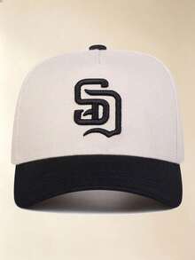 1 Buah Topi Baseball Unisex dengan Pinggiran Melengkung dan Blok Warna, Bordir Huruf & Cetak Samping, Topi Olahraga yang Dapat Diatur untuk Sehari-hari, Jalanan, Luar Ruangan, Perjalanan & Mendaki - beraneka warna - View 7