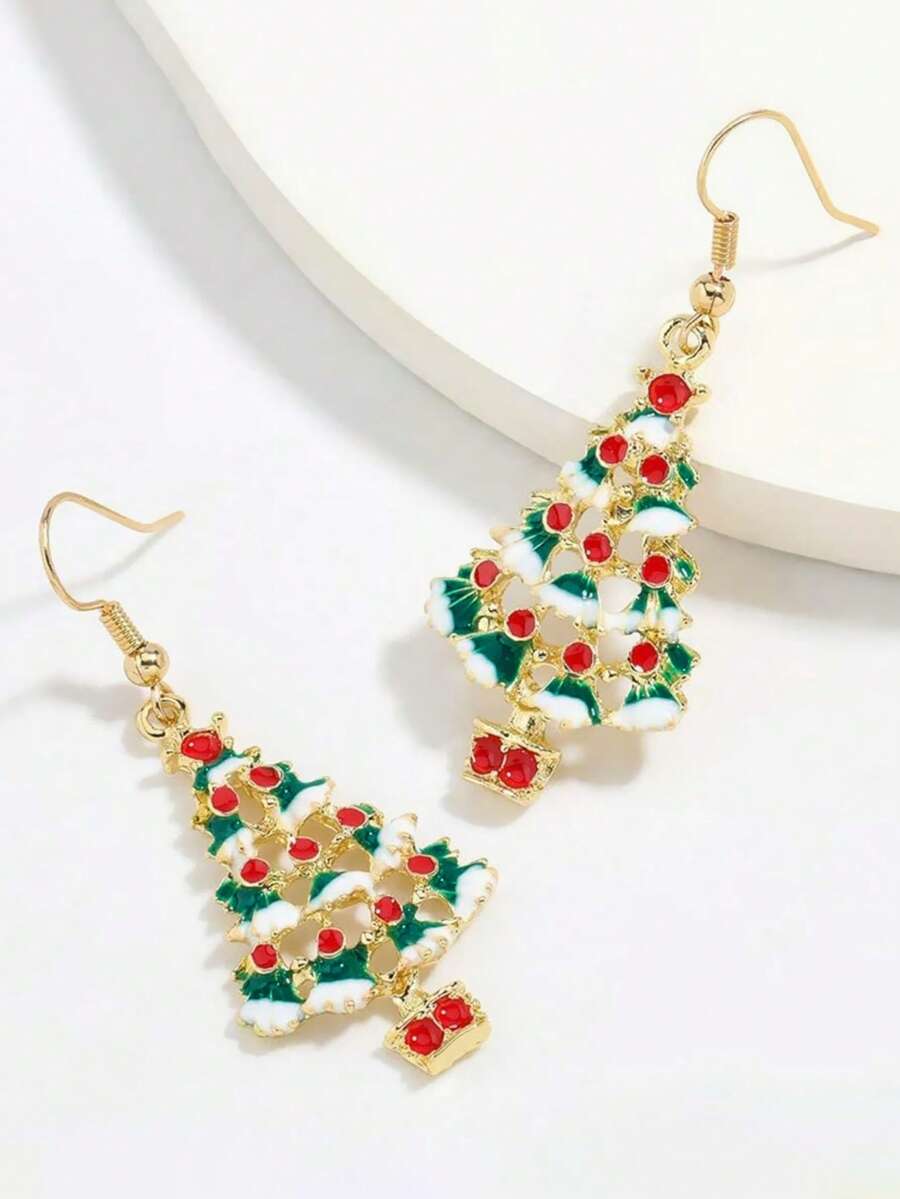 1 Pair Exquisite Earrings For Women, Wedding, Engagement, Party, Jewelry, Christmas Gift - 1# - View 1