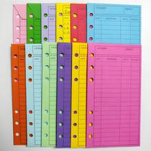 12pcs Colorful Loose-Leaf Binder, Cash Envelope Holder - Supports Weekly And Monthly Financial Income And Expense Summary, Convenient For Budgeting And Daily Spending - Binder - View 5