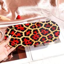 1pc Red Black Gold Leopard Print High Foot Tray, Vintage Style Desktop Aromatherapy Jewelry Lipstick Decorative Storage Tray, Luxury Desktop Jewelry Storage Display Tray - Multicolor - View 2