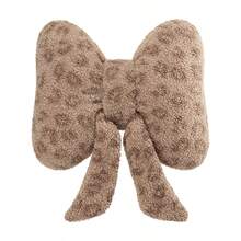 Winter New Heart-Shaped Car Headrest Neck Pillow, Car Seat Back Cushion, Leopard Print Heart Bow Car Interior Decoration Lumbar Support - A - View 19