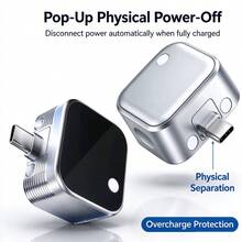 可攜式一體式可拆卸充電器 Type-C 140W 快充適配器，具備自動斷電、雙電流識別、過載保護，通用 USB-C 相容手機、平板電腦、筆記本電腦 - 2個 - 查看 2