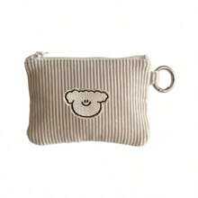Autumn/Winter Kids Corduroy Zipper Small Wallet, Multi-Functional Use, Can Hold Lipstick, Earphones And Keys, Washable, Painted Edge Details, No Print Design, Kids Wallet, Mini Wallet, Coin Purse, Halloween Special Offer - Multicolor - View 6