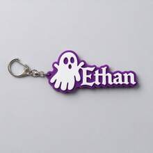 Custom Shaped Name Keychain, Custom Pumpkin & Ghost Pattern, Personalized Keychain, Suitable For Backpack, Party Gift, Halloween Gift - Multicolor - View 25