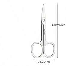 1pc Stainless Steel Nail Trimming Scissors, Precision Pointed Small Scissors For Trimming Nails, Cuticles And Hangnails, Portable Manicure And Pedicure Tool, Suitable For Home And Salon Use - Multicolor - View 7