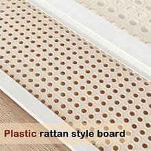 1pc Double-Layer Vertical Desktop Storage Rack, White Wicker Stepped Cup Holder, Multi-Functional Home Storage Rack, Desktop Coffee Corner Organizer, Kitchen Spice Rack, Decorative Shelf, Suitable For Mugs, Teapots, Seasoning Jars, Kitchen Countertop Display Rack - Multicolor - View 7