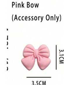 Pink Bow 2-In-1 Plastic Storage Box - Desktop Makeup Organizer With Dual Round Hole Design, Suitable For Storing Makeup Brushes And Beauty Tools, Combines Storage And Organization Functions, Ideal Vanity Accessory And Gift For Women - Multicolor - View 11