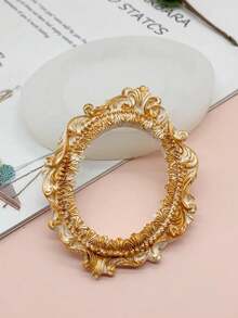 DIY European Style Carved Frame Photo Frame Aromatherapy Plaster Candle Diffuser Stone Handmade Resin Desktop Decor Silicone Mold - White - View 1