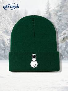 1pc Unisex Moon Astronaut Print Knitted Beanie, Soft & Warm Knitted Hat For Autumn/Winter, Minimalist Hip-Hop Rapper Style Brimless Cap, Versatile Fashion Hat For Daily Wear, Party, Commute, Sports, Hiking, Travel - A - View 11