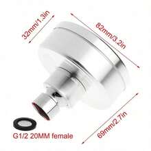 Fixed Shower Head, Rainfall Top Spray, Detachable Water-Saving Type, Bathroom Public Bathtub Shower Head, Suitable For Home, Hotel, Public Bathroom, Durable Metal Material, Bathroom Shower Accessory - 1 Shower Head - View 12