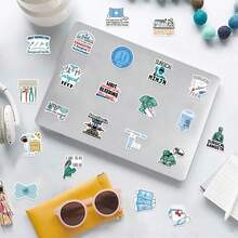 60PcsSurgical Tech Stickers Stationery Graffiti Stickers, Decals For Party, Water Bottle, Scrapbook, Laptop, Skateboard, Computer, Gift Bags, Envelope Seals, Office Supplies, For Teens Fans - one-size - View 5