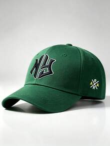 1pc Men Hats Letter NY Embroidered Side AR Printing Hats For Men Adjustable Design Perfect For Parties Travel Outdoor Activities And Sun Protection. - Multicolor - View 11