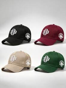 1pc Men Hats Softball Symbol Embroidered Side 91 Badge Printing Hats For Men Adjustable Design Perfect For Travel Parties Running And Sun Protection. - Multicolor - View 10