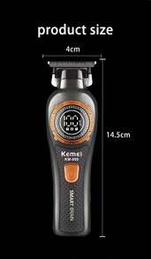 Kemei 1pc KM-999 Electric Hair Clipper, Suitable For Barbershop, Digital Display, Professional Wireless Precision Adjustable Trimmer For Men, 0mm Zero Gap Haircut Clipper - Multicolor - View 9