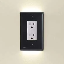 1pc Vintage Black Switch Plate, Classic Design, Suitable For Home And Office Decoration, No Power Required - Comes With Screws - Star - View 10