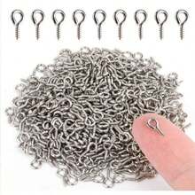 Mini Sheep Eye Pins DIY Jewelry Connector Accessories, 8mm Screw Eye Pins, 50pcs Solid Color Bag And 350pcs Seven Color Box Options, Box Set Comes With Transparent Divided Storage Box, Suitable For Necklace Pendants, Earrings, Wooden Crafts And Beaded Works - Sheep Eye Nail - View 10