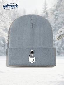 1pc Unisex Moon Astronaut Print Knitted Beanie, Soft & Warm Knitted Hat For Autumn/Winter, Minimalist Hip-Hop Rapper Style Brimless Cap, Versatile Fashion Hat For Daily Wear, Party, Commute, Sports, Hiking, Travel - A - View 14