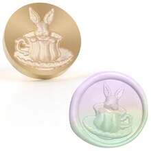 1pc 3D Embossed Snowman/Mushroom/Rabbit/Snowflake/Gift Thickened Brass Wax Seal Stamp Head (Handle Not Included, Handle Needs To Be Purchased Separately), Perfect For Wedding Invitations, Envelopes And Gift Packaging - Single Piece - View 14