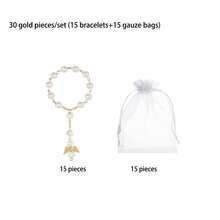 4/12/24/30/40/120pcs/Set Mini Rose Prayer Beads Angel First Communion Baptism Party Favors, Suitable For Various Party Gifts - Multicolor - View 14