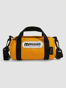 1 buah Tas Tangan Kasual Kanvas Colorblock untuk Anak Laki-laki dan Perempuan dengan Penutup Resleting, Tas Selempang, Cocok untuk Semua Musim dan Penggunaan Sehari-hari - A - View 9